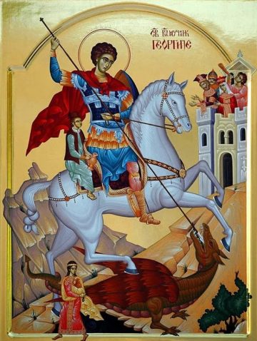 Икона: Свети великомученик Георгије – Ђурђевдан